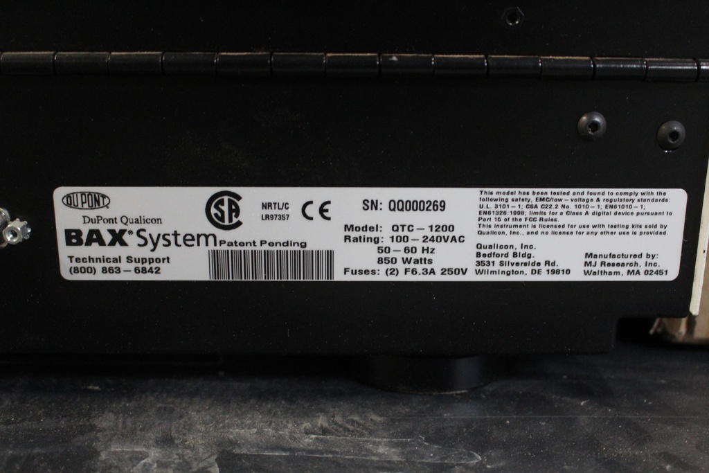 DuPont Qualicon BAX System QTC-1200 Real-Time PCR System, image 5