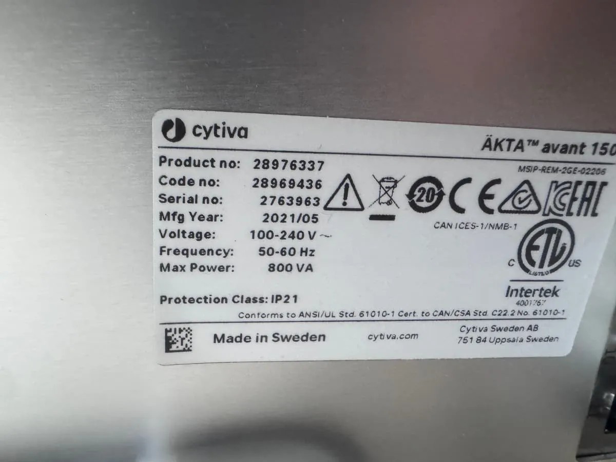 Cytiva ÄKTA avant 150 FPLC System, image 2