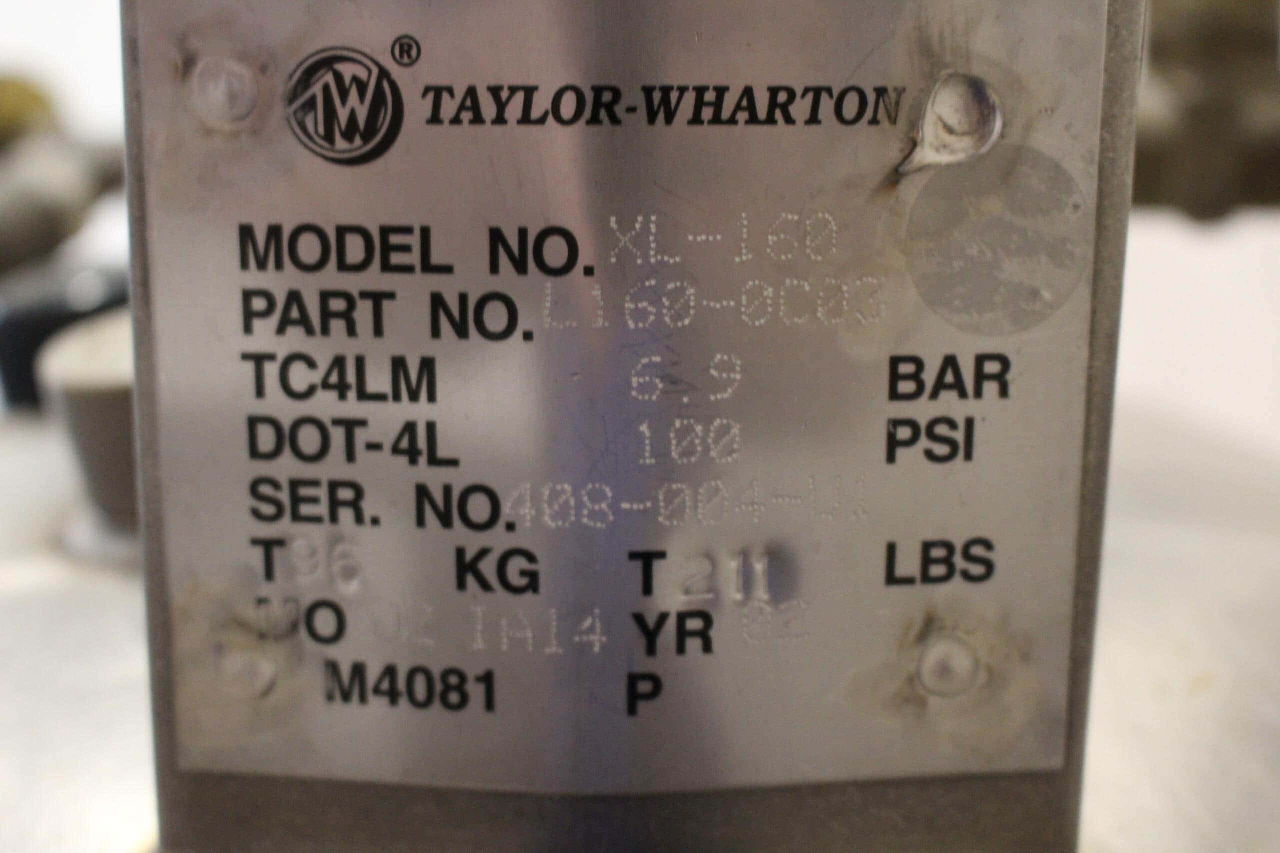 Taylor Wharton XL-160 Liquid Nitrogen Tank, image 2