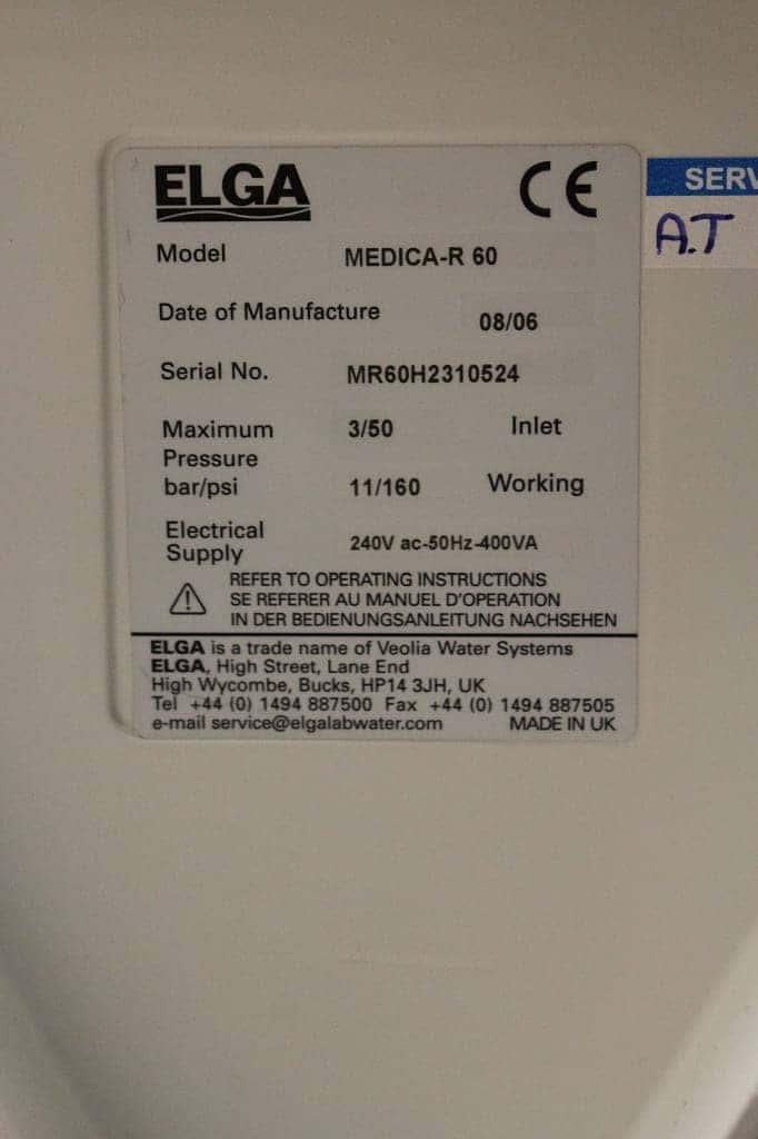 Elga Medica-R 60 Water Purification System, image 2