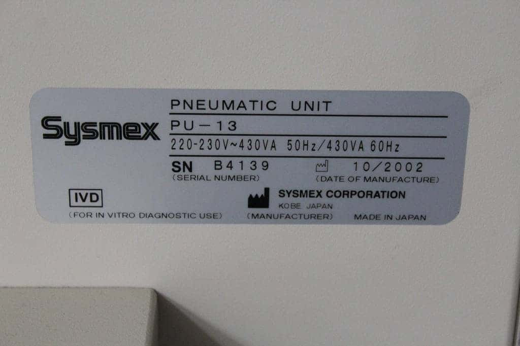 Sysmex PU-13 Pneumatic Pump, image 2