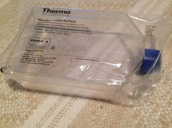 Thermo Scientific sterile tissue culture bottles packed each