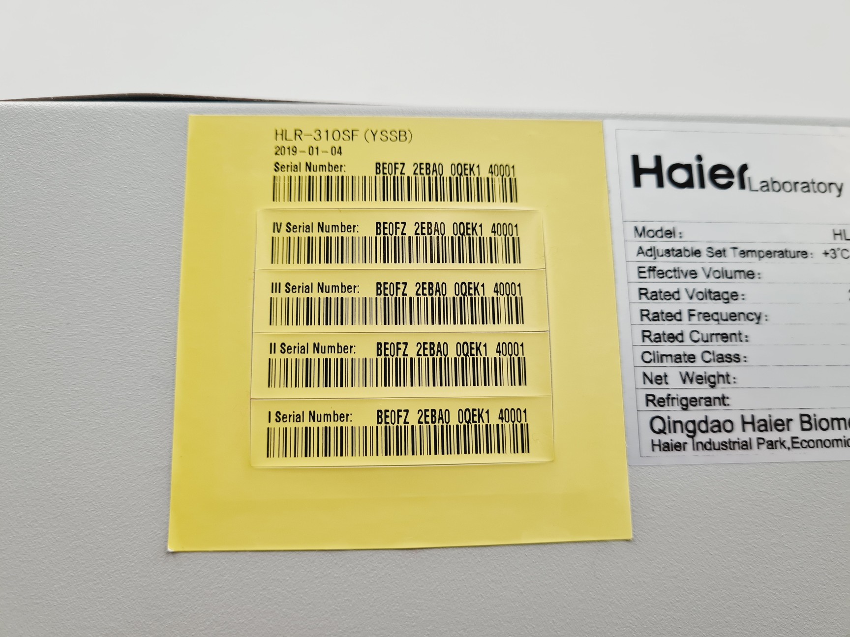 Haier Biomedical HLR-310SF Spark-Free Laboratory Refrigerator, image 7
