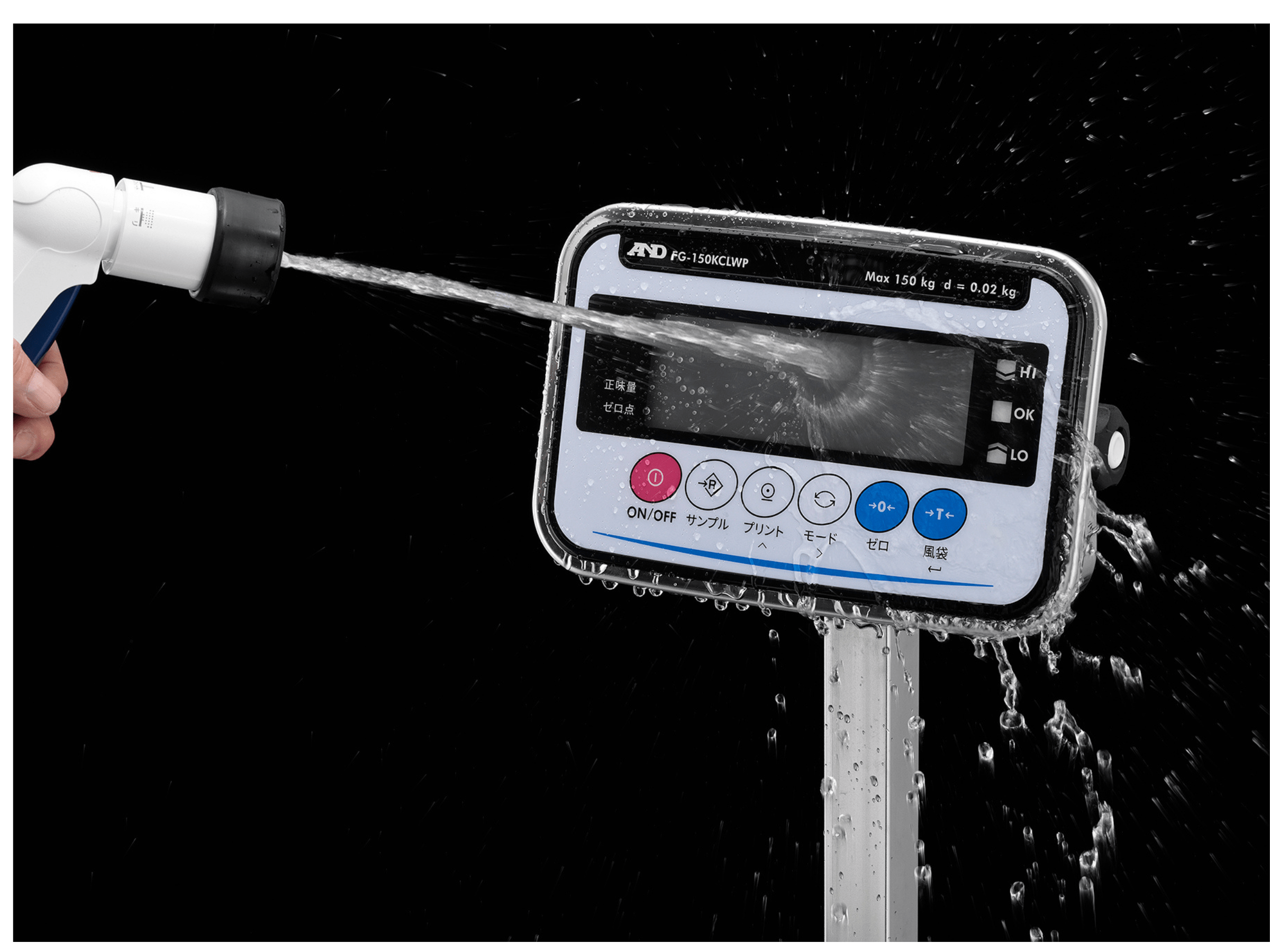 A&D FG-150KCLWP Waterproof Platform Scale, image 3