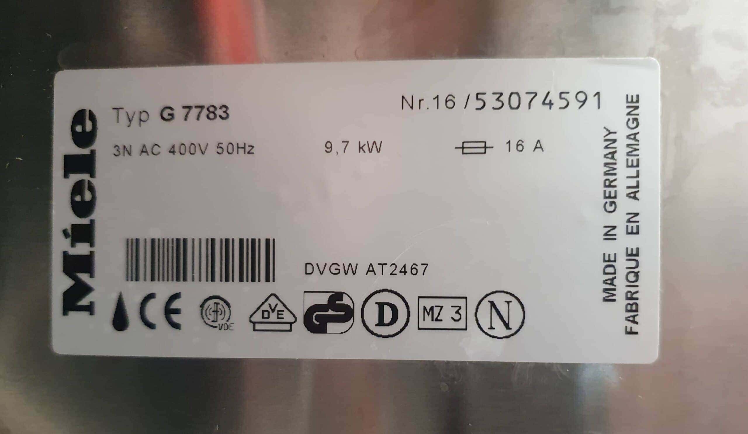 Miele Mielabor G7783 Multitronic dishwasher, image 6