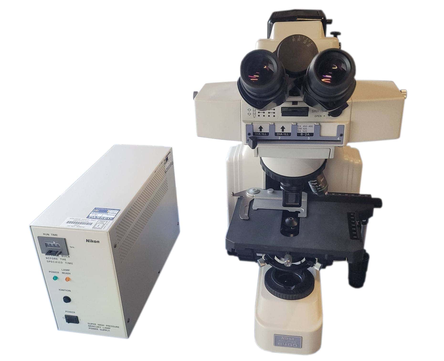 Nikon Eclipse E400 Binocular Fluorescence Microscope