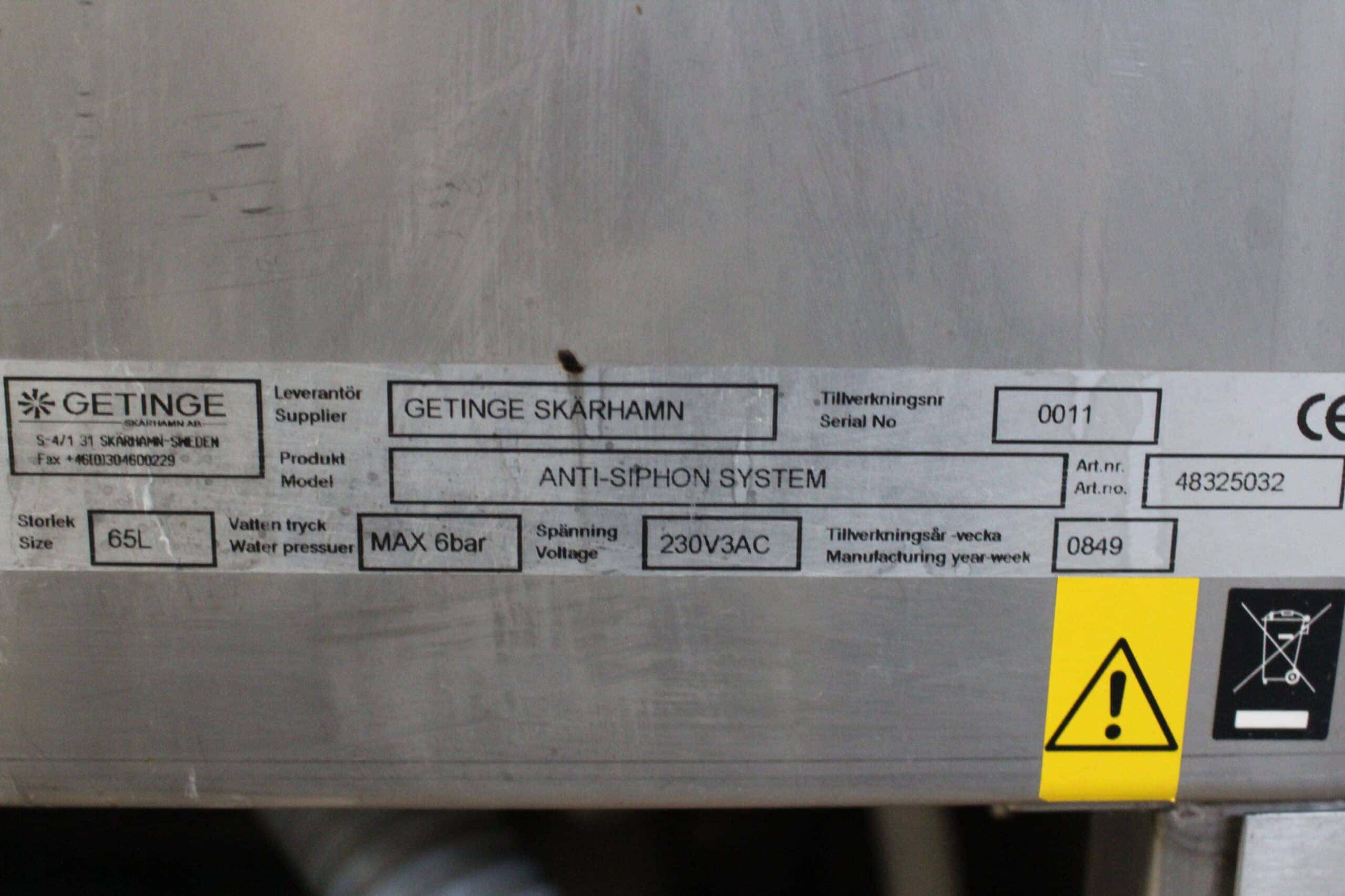 Getinge Anti-Siphon System, image 3