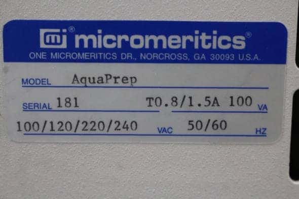 Micromeritics AquaPrep Particle Size Analysis Water Preparation System, image 4