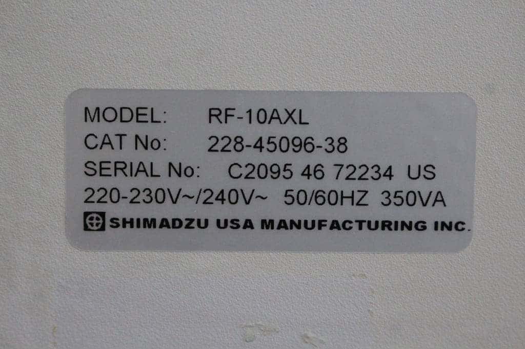 Shimadzu RF-10AXL Fluorescence Detector, image 4