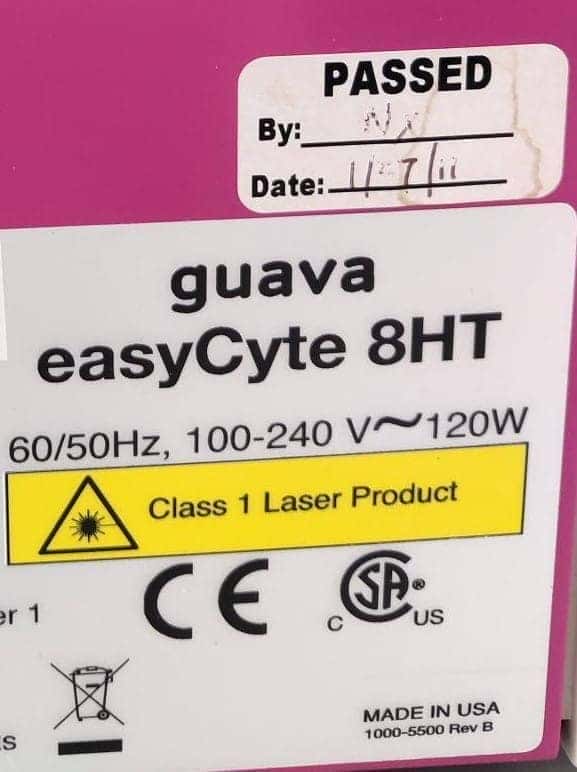 Millipore Guava easyCyte 8HT Flow Cytometer, image 2
