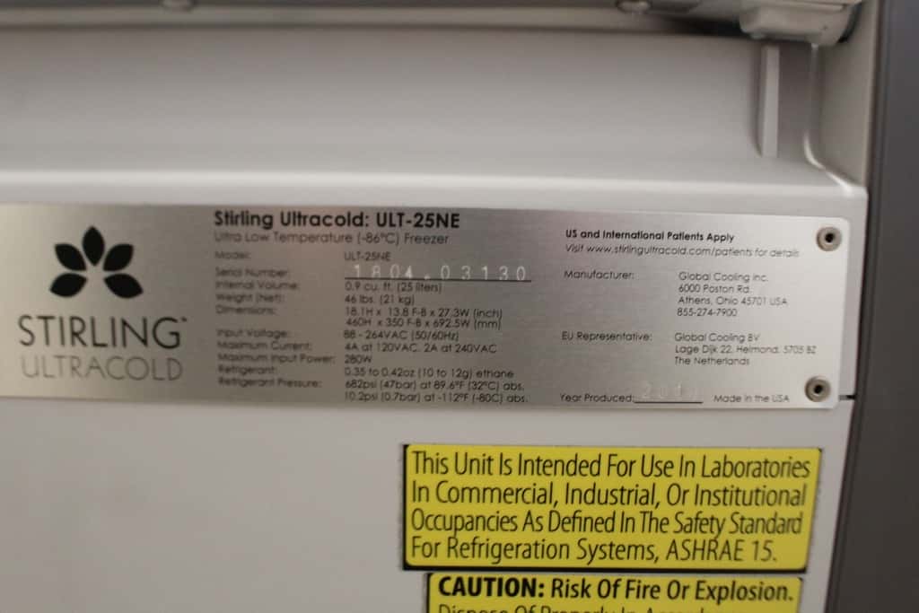 Stirling Ultracold ULT-25NE Ultra Low Freezer, image 8