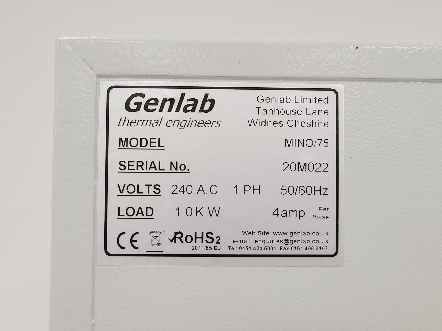 Genlab MINO/75 Laboratory Oven, image 5