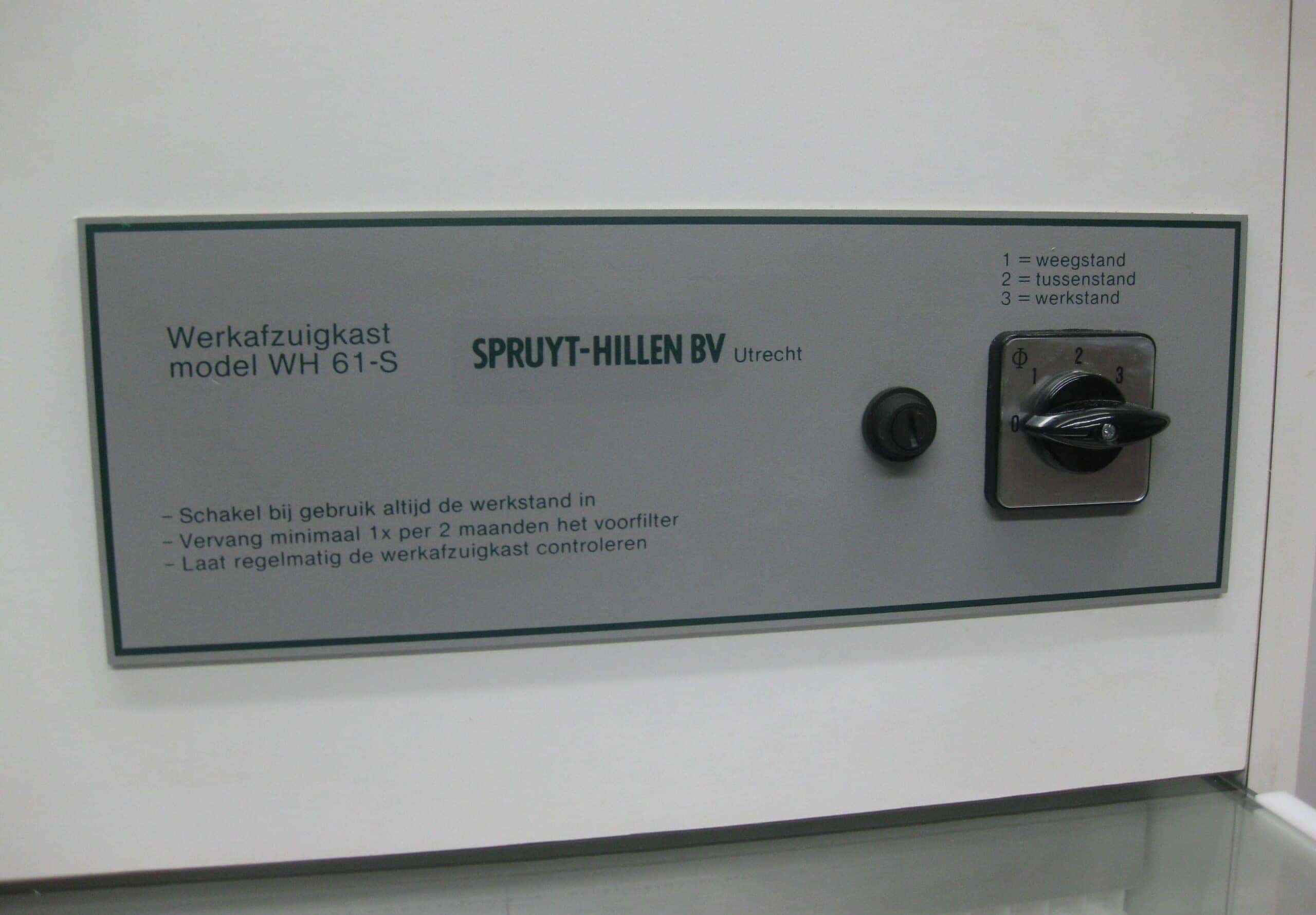Spruyt-Hillen WH61-S Powder Fume Hood, image 4