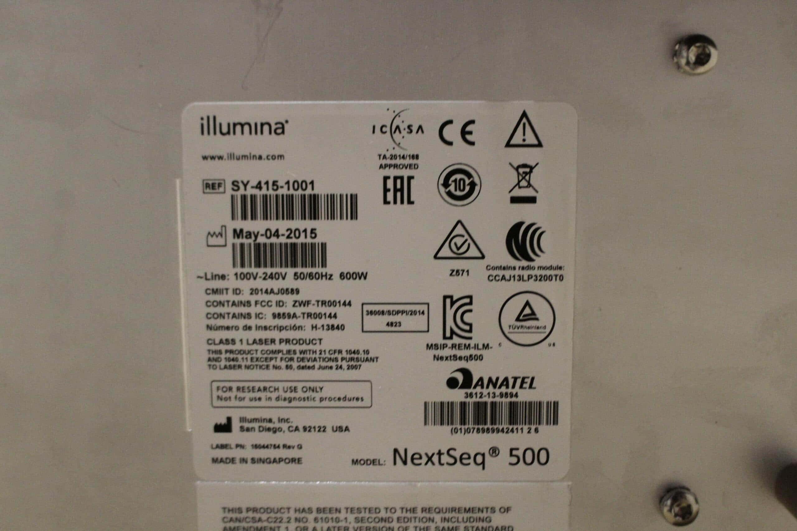 Illumina NextSeq 500 Sequencing System, image 4