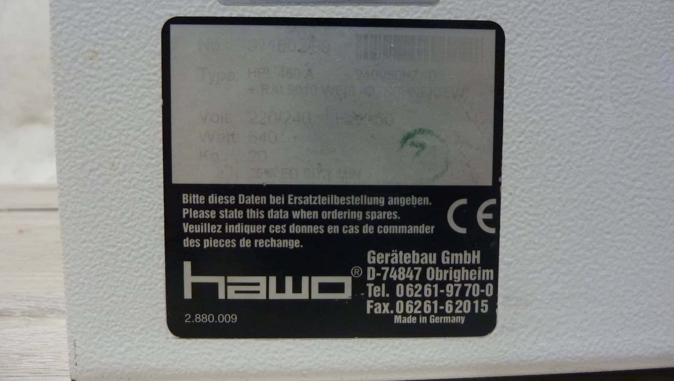 Hawo HPL 450 A Impulse Bar Sealer, image 5