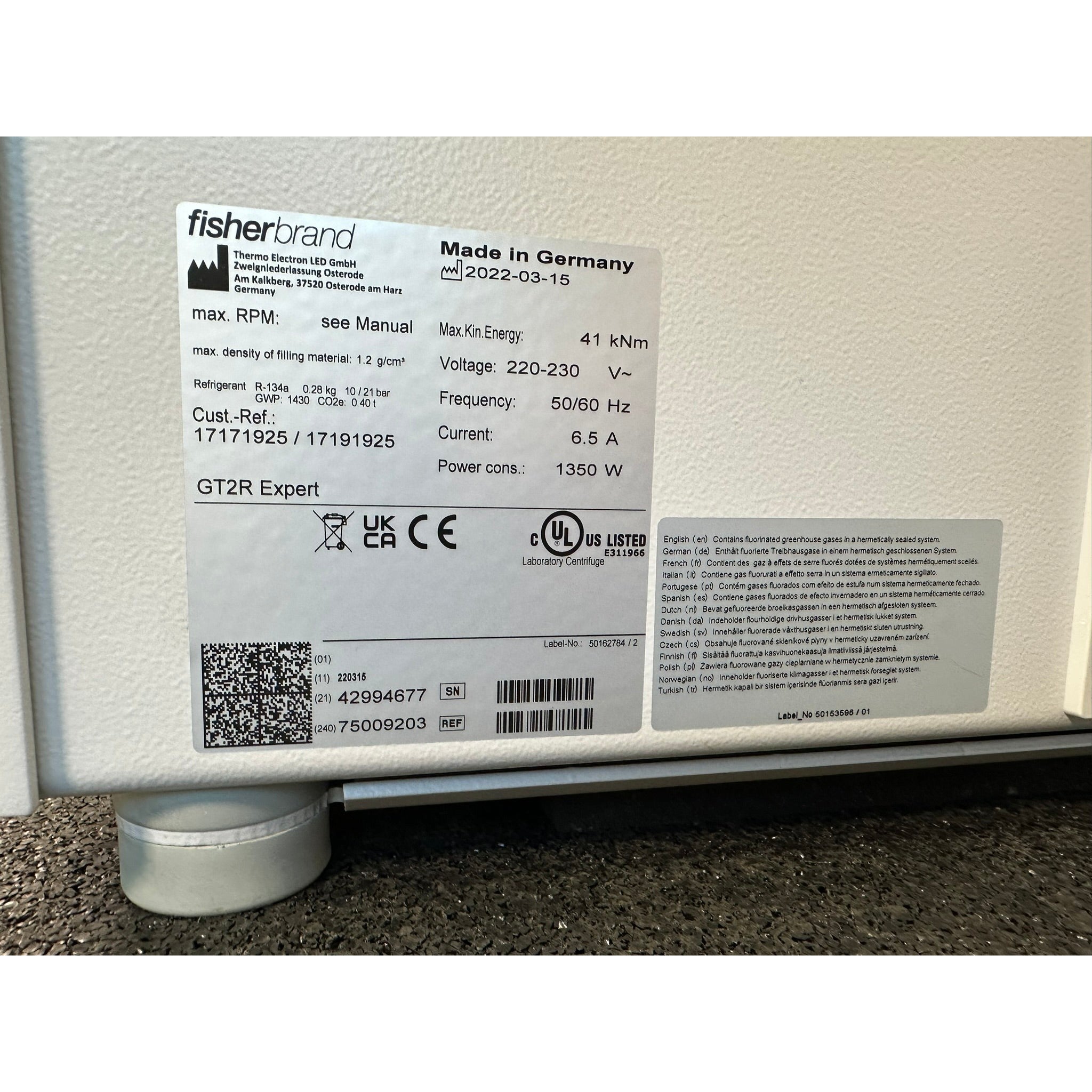 Fisherbrand GT2R Expert Refrigerated Centrifuge, image 5