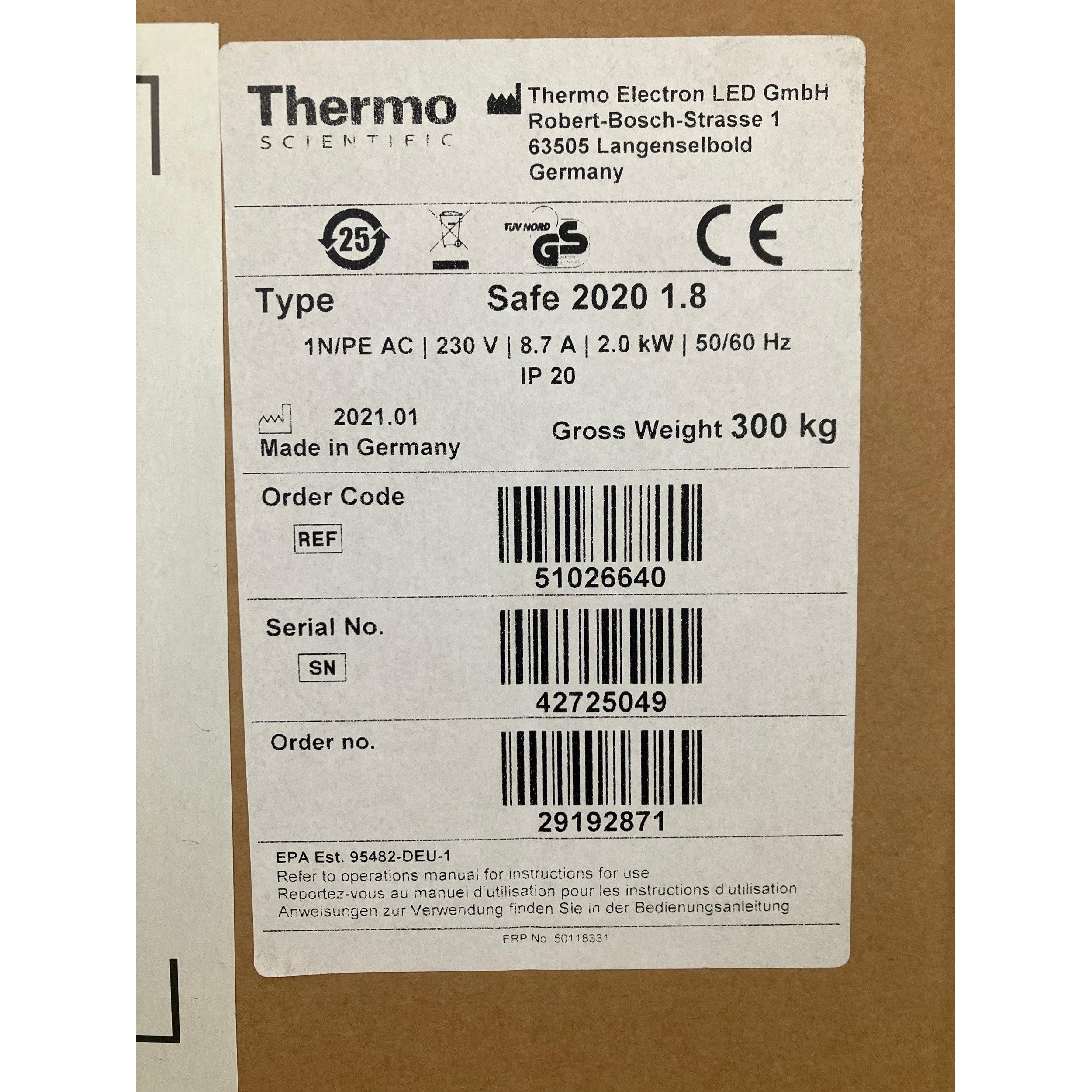 Thermo Scientific Safe 2020 Safety Cabinet 1.8 m, image 2