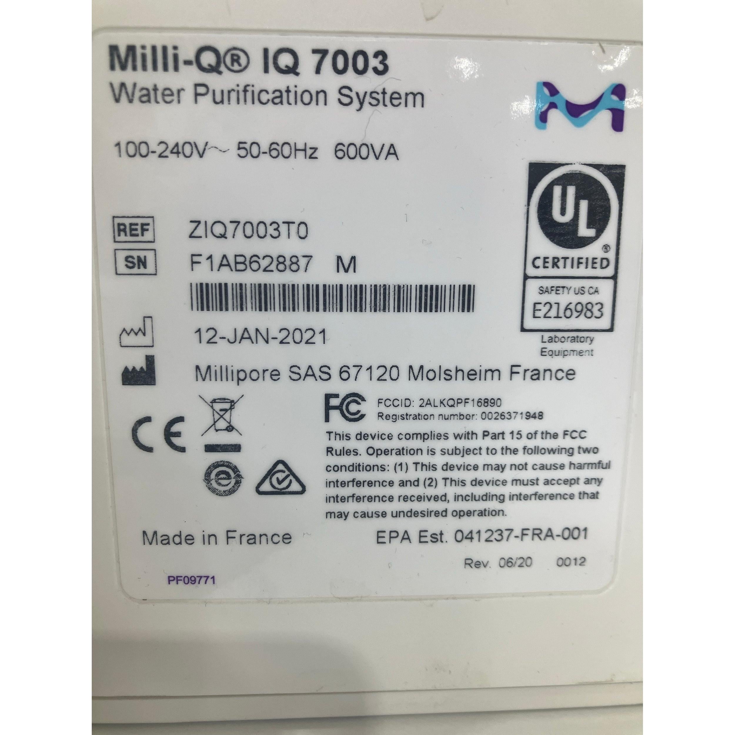 Millipore Milli-Q IQ 7003 Water Purification System, image 5