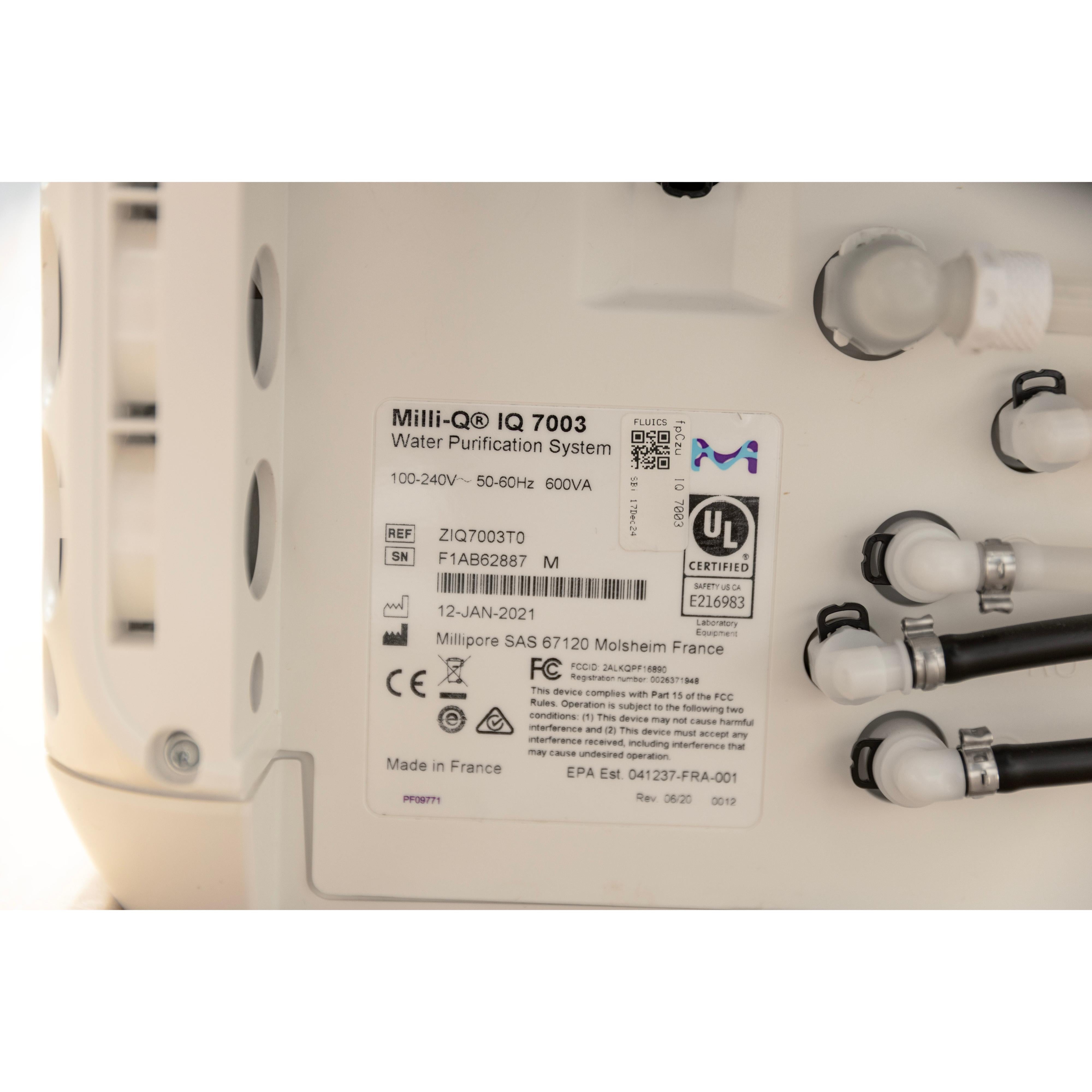 Millipore Milli-Q IQ 7003 Water Purification System, image 8