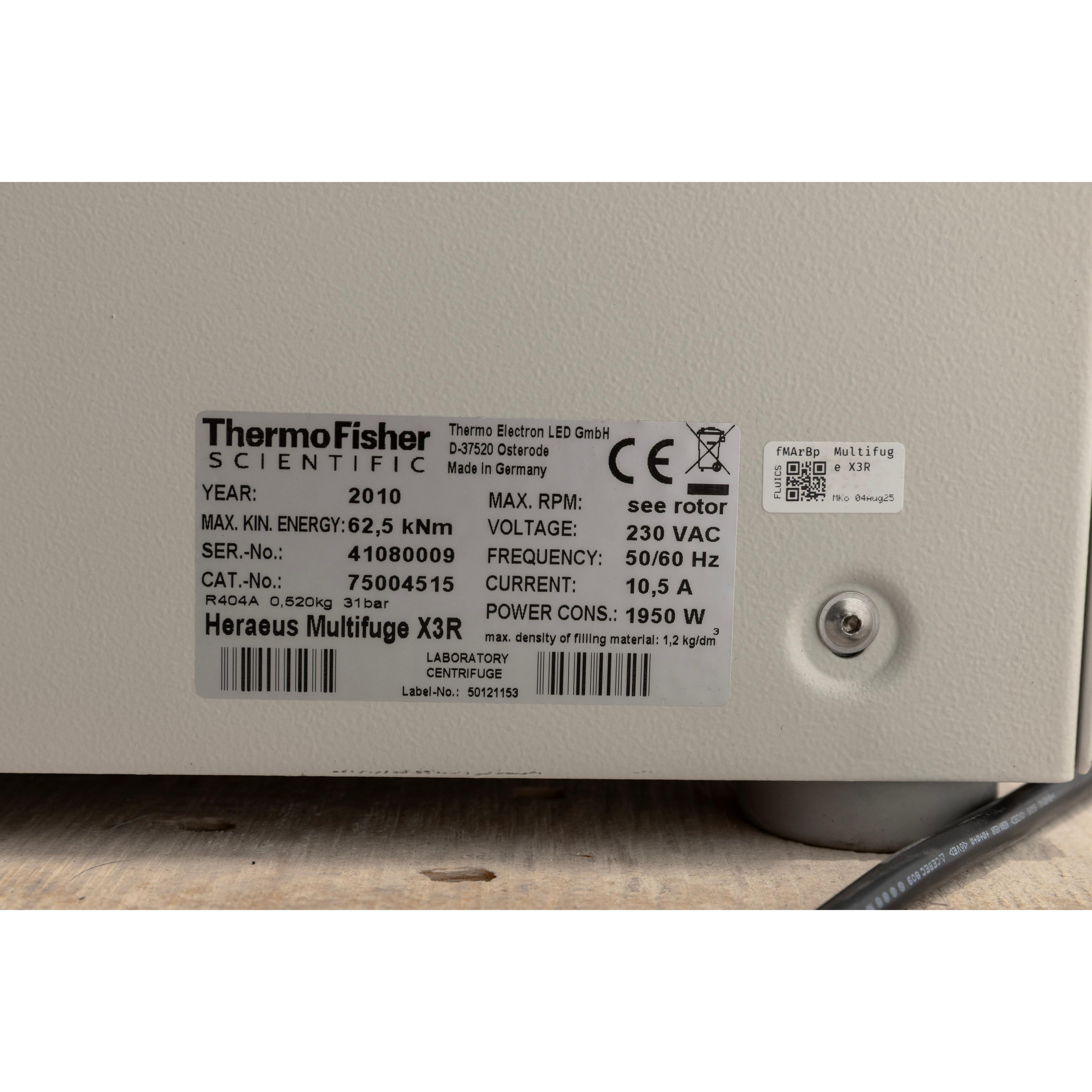 Thermo Scientific Multifuge X3R Refrigerated Centrifuge, image 9