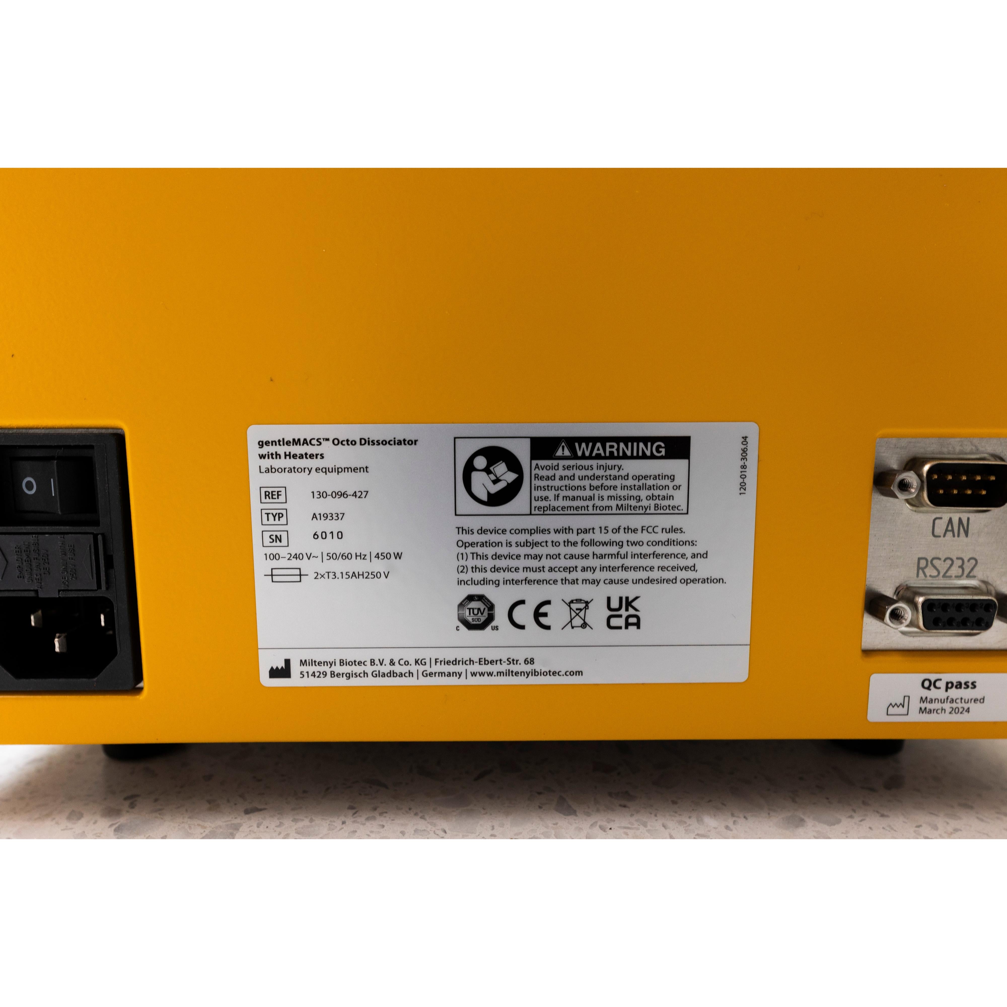 Miltenyi Biotec gentleMACS Octo Dissociator (heaters), image 6