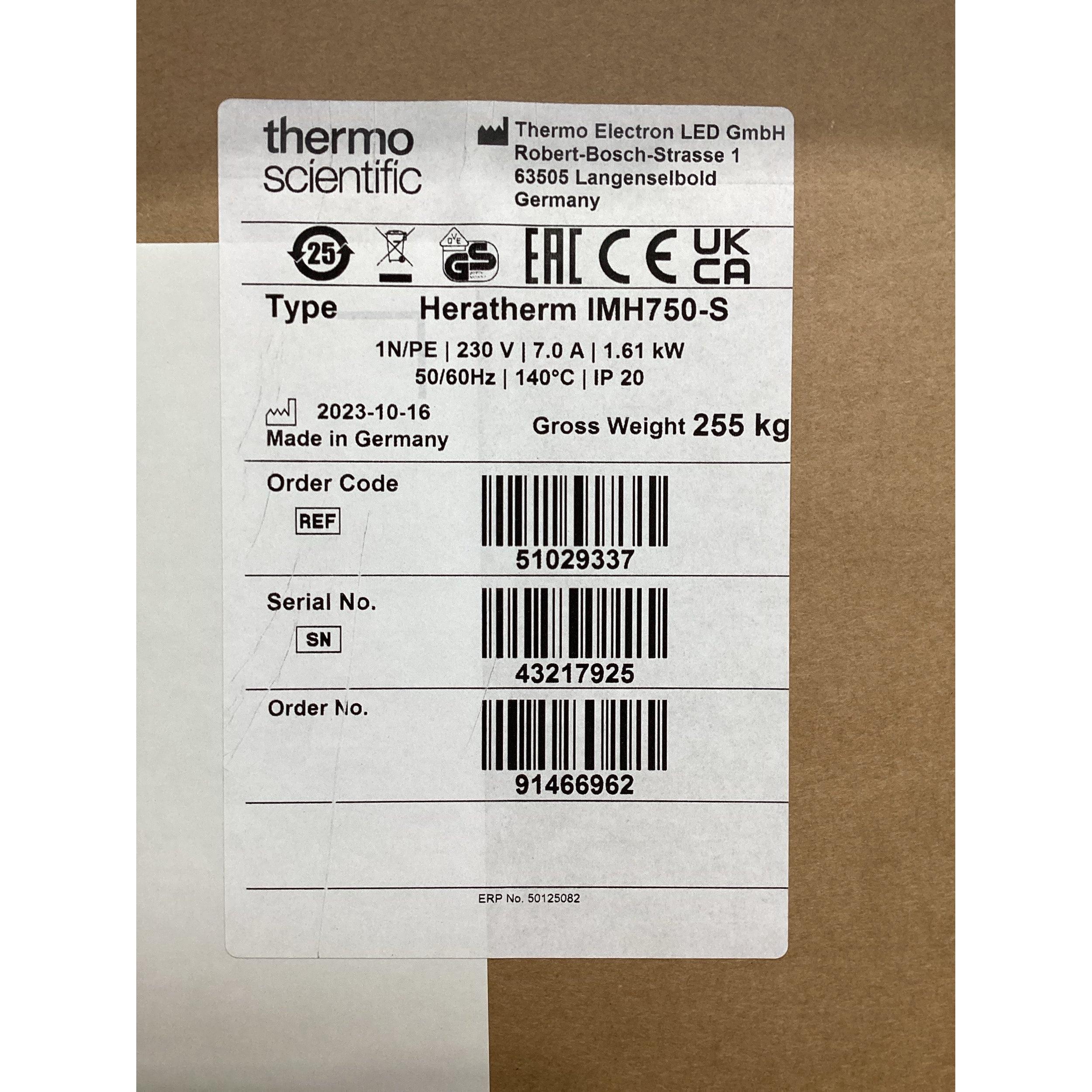 Thermo Scientific Heratherm IMH750-S Incubator (750 L), image 2