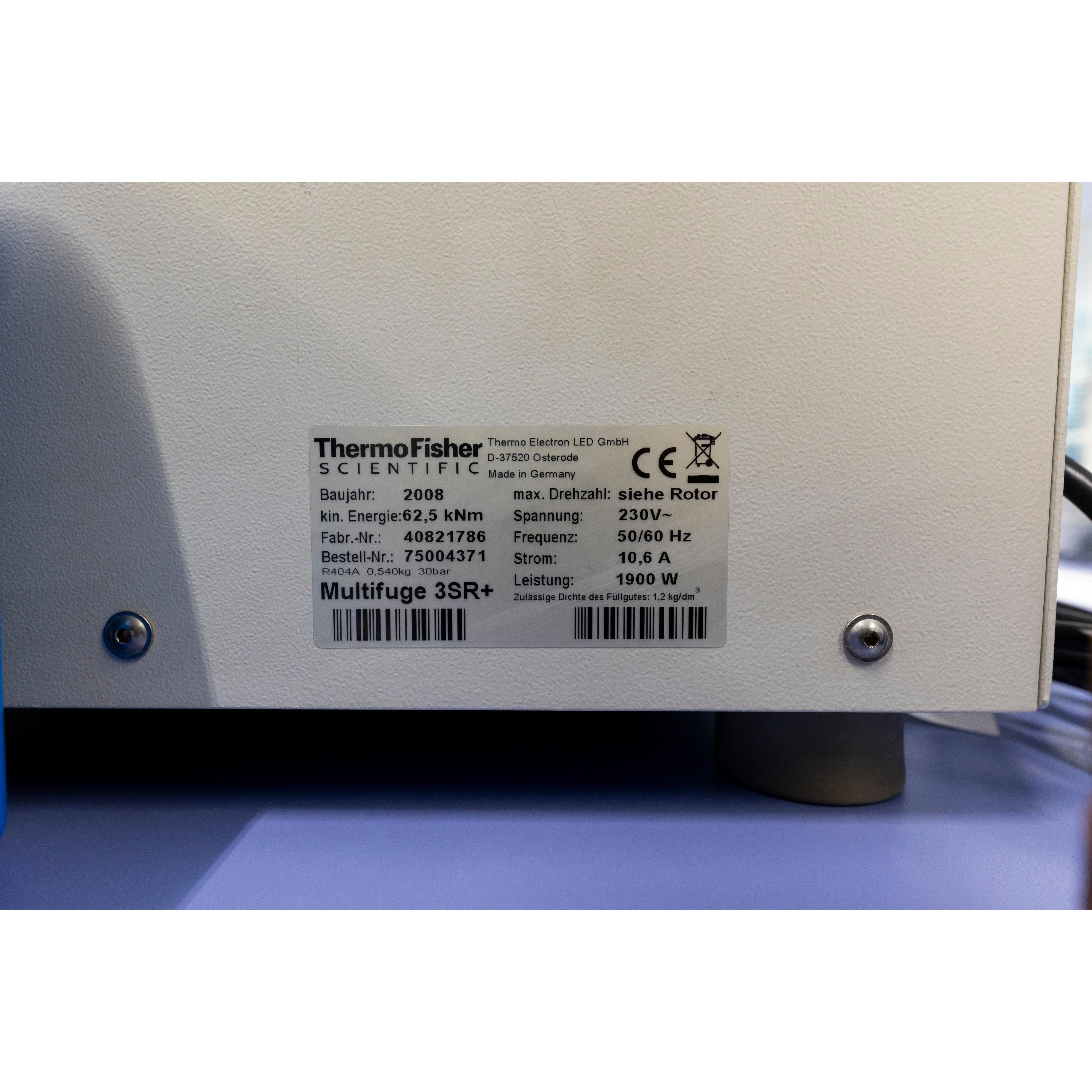 Thermo Scientific Heraeus Multifuge 3SR+ Refrigerated Centrifuge (3 L), image 8
